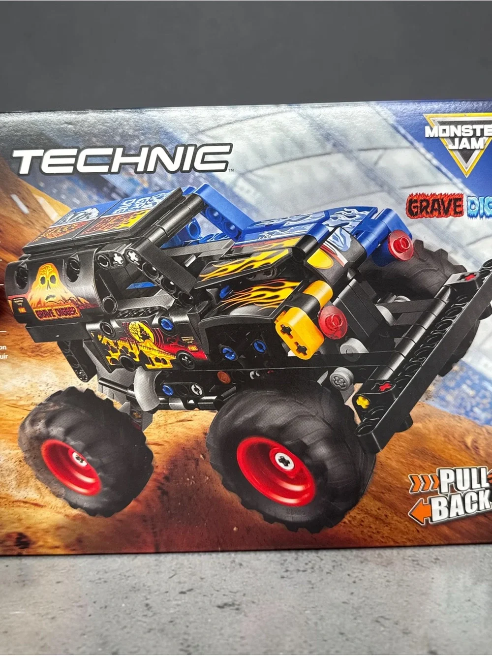 Lego Technic Monster Jam Grave Digger Fire and Ice- Pull Back & Go! NIB 7+ 263pc